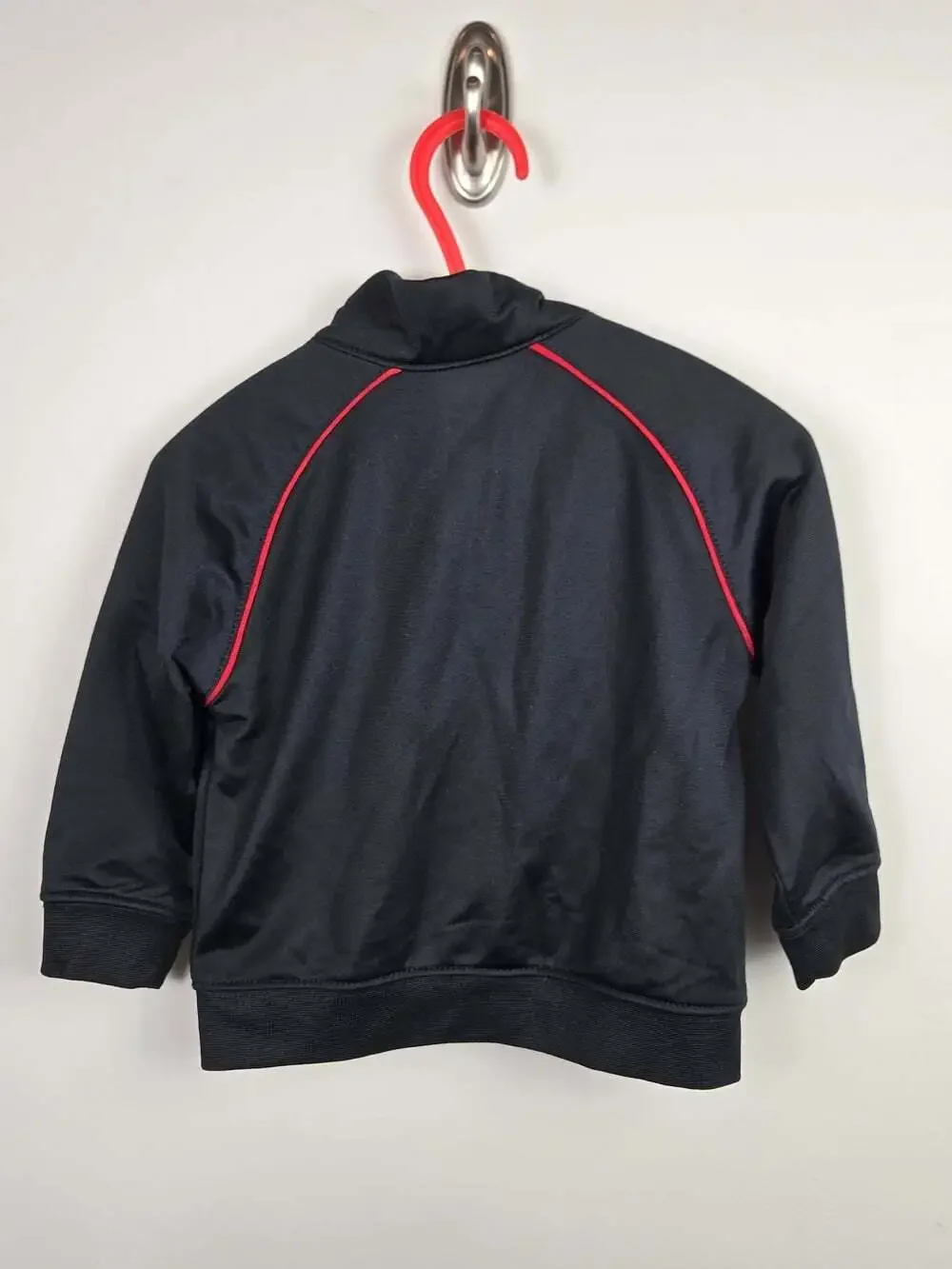 Nike Toddler Track Jacket Black White Red Zip Up Athletic Jacket 12M